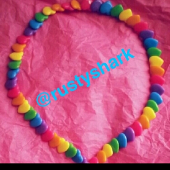 RAINBOW HEART NECKLACE. MAJOR ISO!!! - Picture 2 of 2